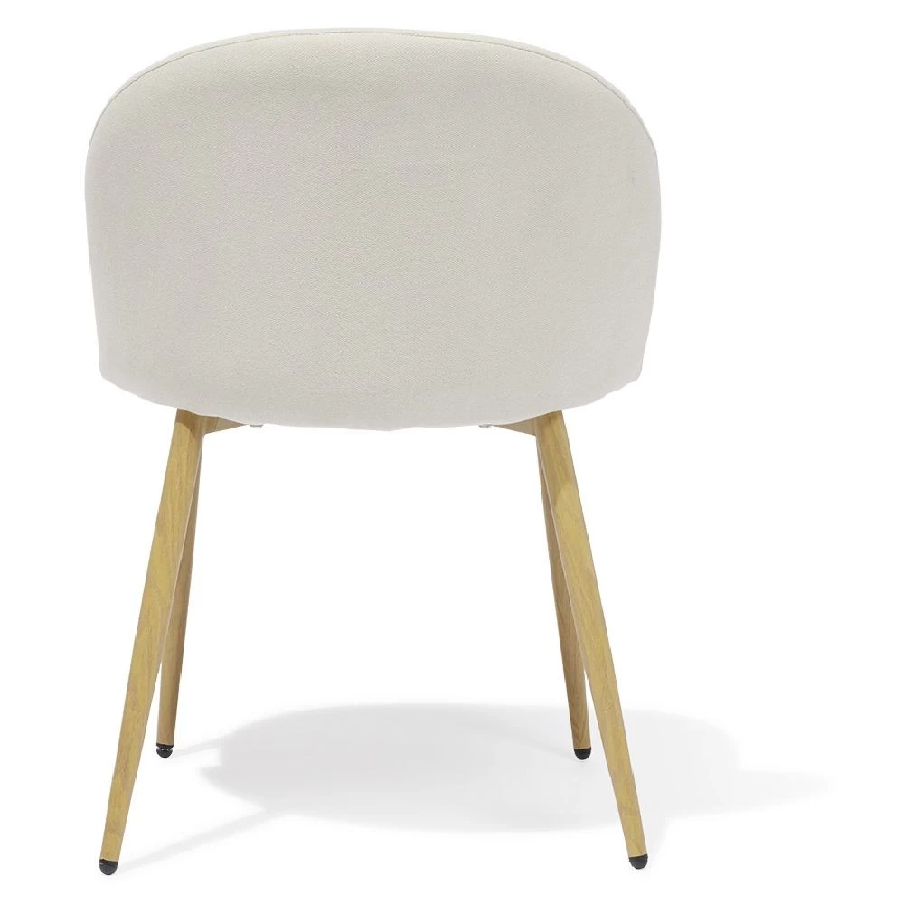 Chaise Gaëlle Blanc Crème L.58 X P.54 X H.75 Cm - Lot De 2 6 Chaise Gaëlle Blanc Crème L.58 X P.54 X H.75 Cm - Lot De 2 – Image 6