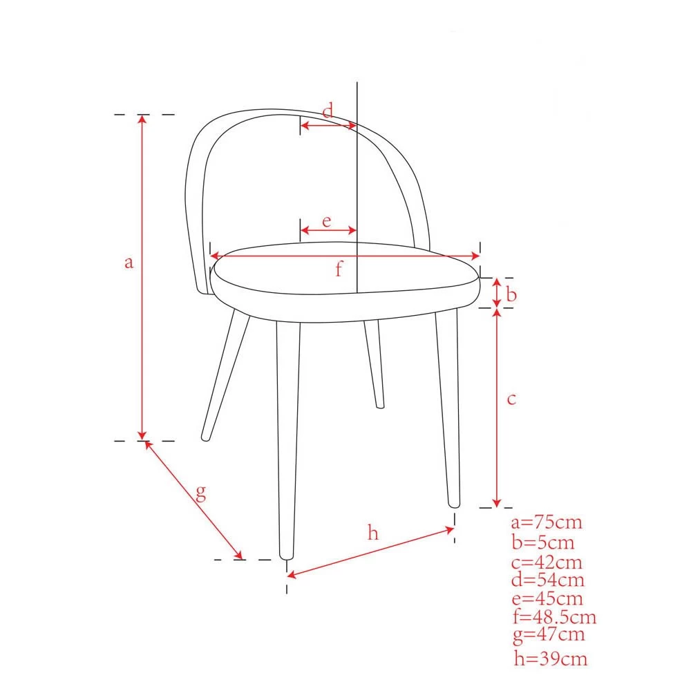 Chaise Gaëlle Blanc Crème L.58 X P.54 X H.75 Cm - Lot De 2 8 Chaise Gaëlle Blanc Crème L.58 X P.54 X H.75 Cm - Lot De 2 – Image 8