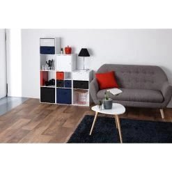 Structure Cubox 3 Cases 35x30x103cm Bois Blanc