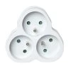Multiprise Triangulaire Blanche 3 Prises