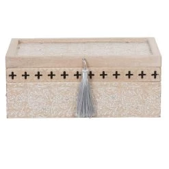 Boîte à Bijoux Rectangulaire Effet Pierre Avec Pompon -Vous ne pouvez pas battre les meubles. 477213