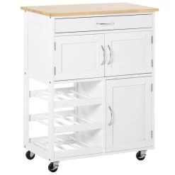 Desserte De Cuisine Multi Rangements 2 Tiroirs 2 Placards Tiroir Casier 9 Bouteilles MDF Blanc Plateau Bois Caoutchouc -Vous ne pouvez pas battre les meubles. 4f362f43906c7f50a3bd34f1120c8345 none 27ab55f419869725dfa8ad08e14529e8 27ab55f