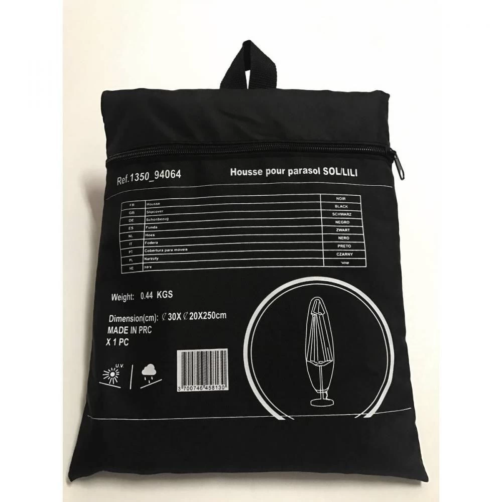 Housse De Protection - Parasol Sol Et Lili - Noir 3 Housse De Protection - Parasol Sol Et Lili - Noir – Image 3