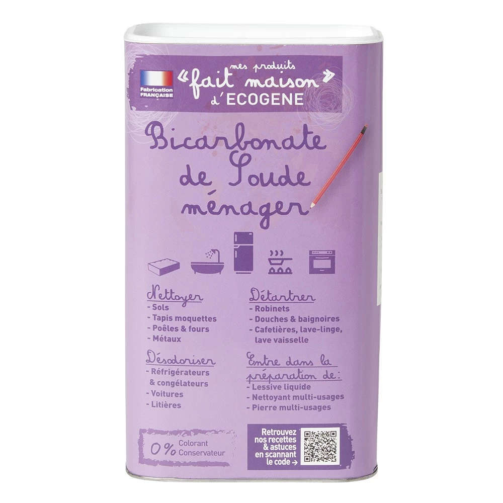 Bicarbonate De Soude Ecogene 1,5 Kg 3 Bicarbonate De Soude Ecogene 1,5 Kg – Image 3