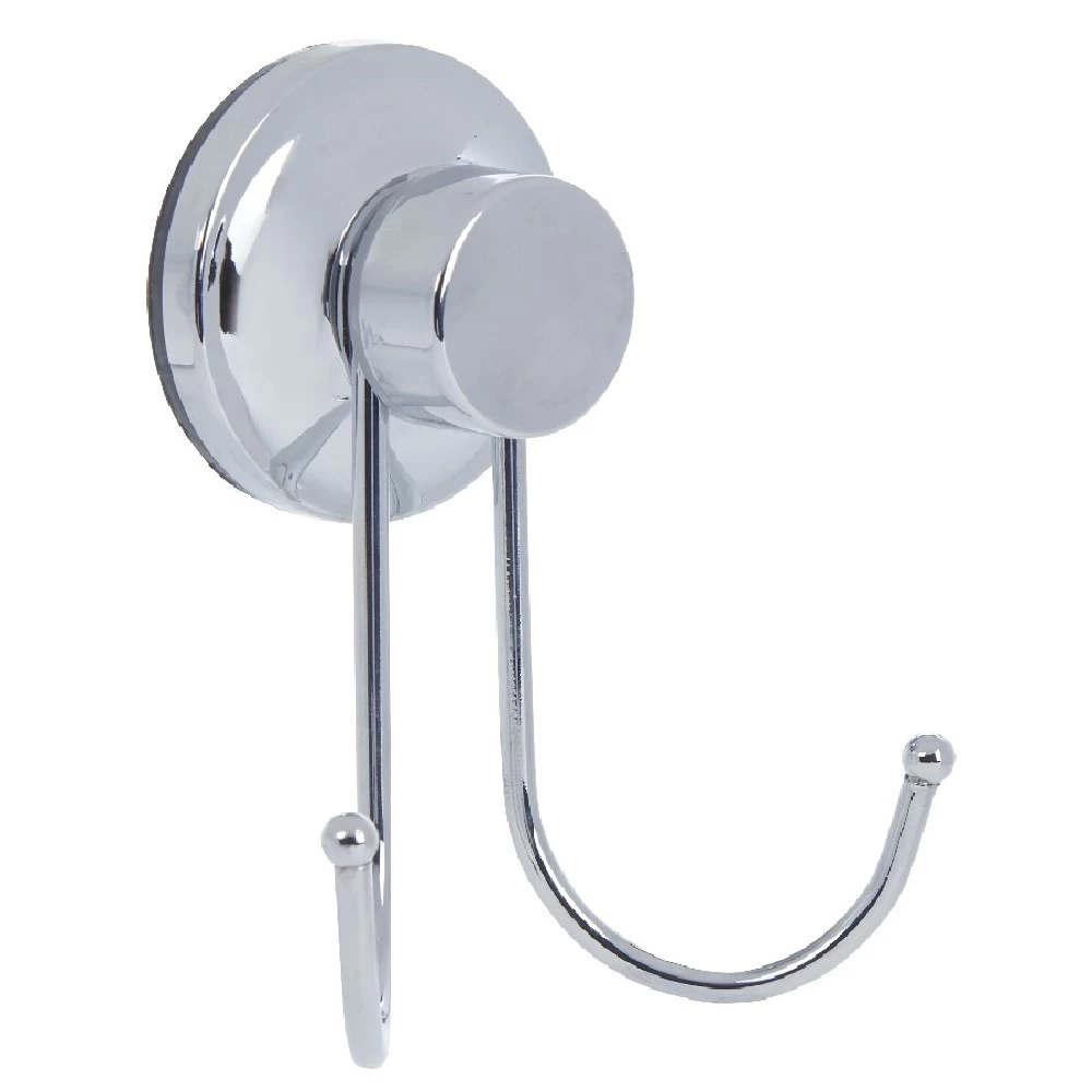 Crochet Double à Ventouse Inox Gris 4 Crochet Double à Ventouse Inox Gris – Image 4