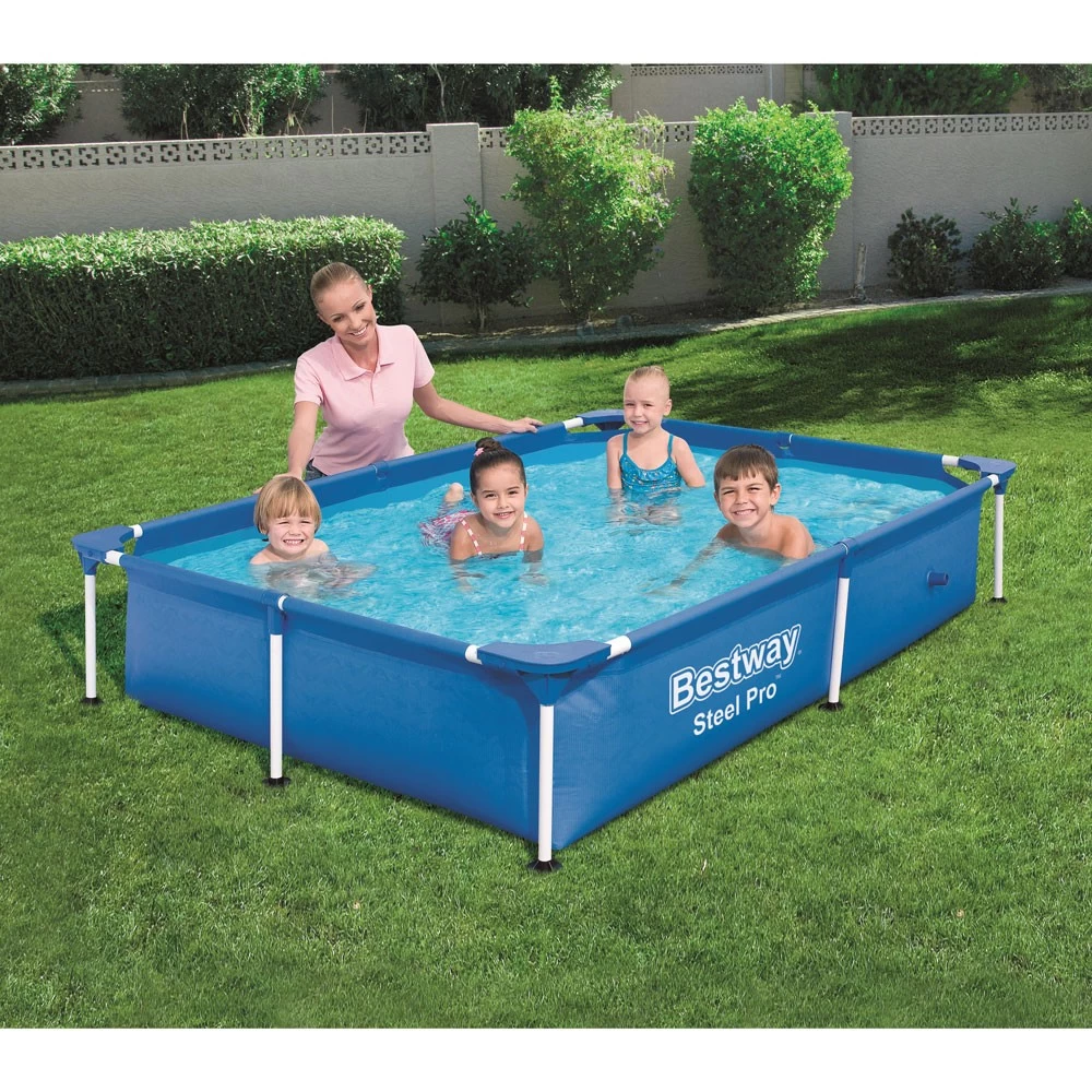 Piscine Tubulaire Rectangulaire Steel Pro L221 X L150 X H43cm Bestway 2 Piscine Tubulaire Rectangulaire Steel Pro L221 X L150 X H43cm Bestway – Image 2