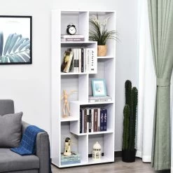 Bibliothèque étagère Zig Zag Design Contemporain 70L X 24l X 178H Cm Panneaux Particules Blanc 10 Bibliothèque étagère Zig Zag Design Contemporain 70L X 24l X 178H Cm Panneaux Particules Blanc -Vous ne pouvez pas battre les meubles. 5262ee2741465467cc70dcec5e392678 none 5db5f697999f254ab1d2741ec6f2d3c5 5db5f69