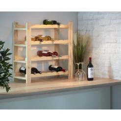 Etagère Porte Bouteille 4 Niveaux En Pin Naturel 8 Etagère Porte Bouteille 4 Niveaux En Pin Naturel -Vous ne pouvez pas battre les meubles. 528233 morePictures 5