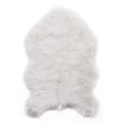 Tapis à Poils Longs Furcy Blanc