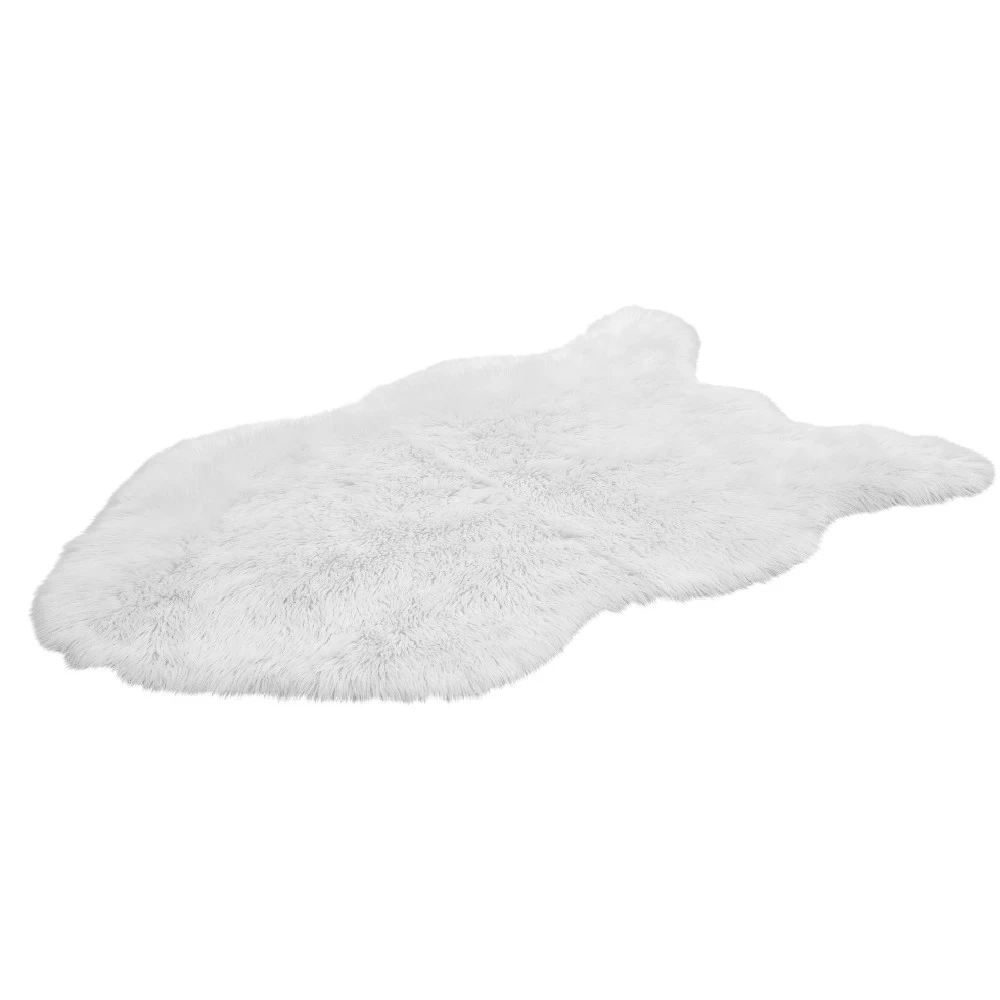 Tapis à Poils Longs Furcy Blanc 4 Tapis à Poils Longs Furcy Blanc – Image 4