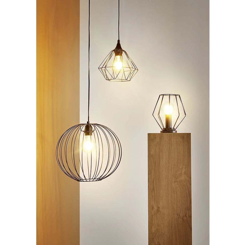 Suspension Filaire 1 Ampoule Métal Noir 3 Suspension Filaire 1 Ampoule Métal Noir – Image 3