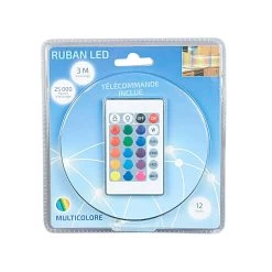 Ruban LEDs Multicolores Avec Télécommande 3 M