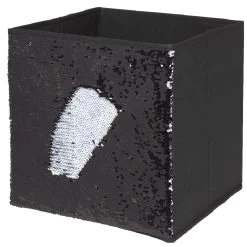 Panière Cubox 31x29x31cm Sequins Noir -Vous ne pouvez pas battre les meubles. 541257 morePictures 2