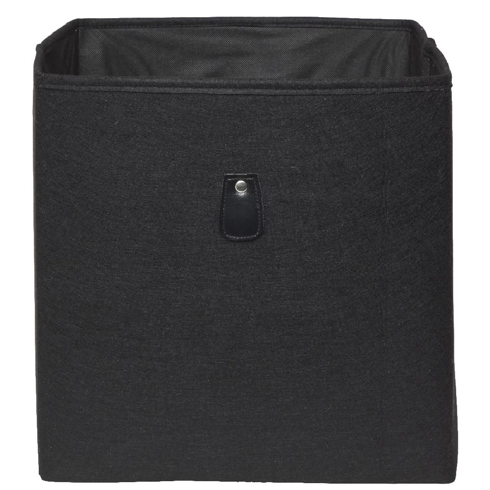 Panière Cubox 31x29x31cm Feutrine Noir 1 Panière Cubox 31x29x31cm Feutrine Noir