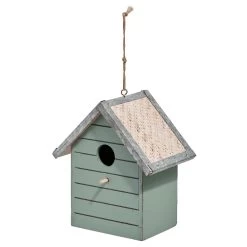 Nichoir à Oiseaux Mdf Pawulownia Vert Naturel -Vous ne pouvez pas battre les meubles. 544171 morePictures 02