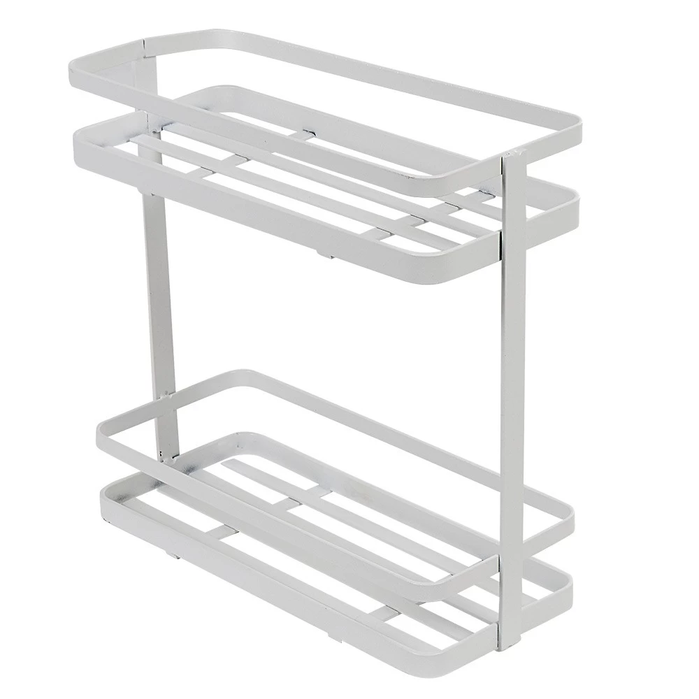 Étagère De Cuisine Design Filaire Métal Blanc à Poser 2 Étagère De Cuisine Design Filaire Métal Blanc à Poser – Image 2