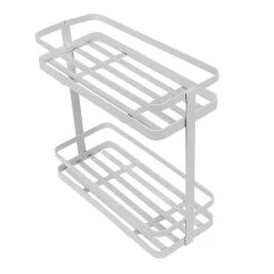 Étagère De Cuisine Design Filaire Métal Blanc à Poser