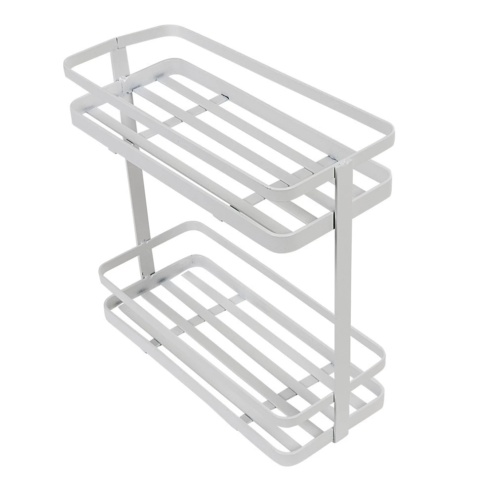 Étagère De Cuisine Design Filaire Métal Blanc à Poser 1 Étagère De Cuisine Design Filaire Métal Blanc à Poser