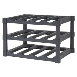 Support Pour 12 Bouteilles En Plastique Noir