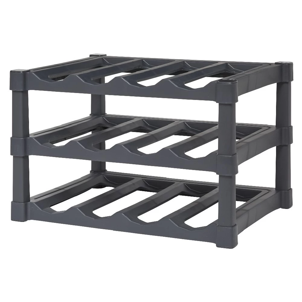 Support Pour 12 Bouteilles En Plastique Noir 1 Support Pour 12 Bouteilles En Plastique Noir