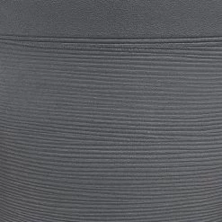 Cache Pot Rond Gris Frise Ligne Horizontale 30 L