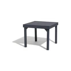 Table à Lattes Glasgow Extensible Gris Ardoise 4/8 Personnes -Vous ne pouvez pas battre les meubles. 545142