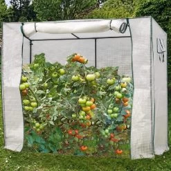 Serre à Tomates En Métal Avec Housse En Plastique