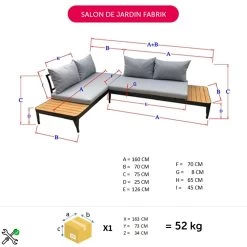 Salon De Jardin Fabrik Métal Et Bois Certifié FSC® 11 Salon De Jardin Fabrik Métal Et Bois Certifié FSC® -Vous ne pouvez pas battre les meubles. 545440 morePictures 01