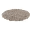 Tapis Rond Fourrure Shaggy Taupe