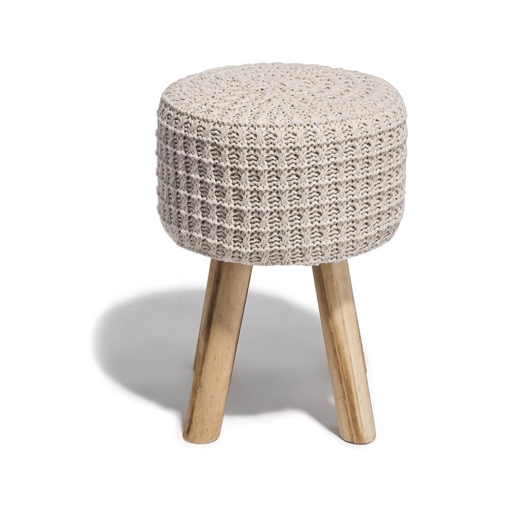 Tabouret Lya écru Ø30 X H.41 Cm 1 Tabouret Lya écru Ø30 X H.41 Cm