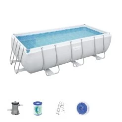 Piscine Tubulaire Rectangulaire L404 X L 201 X H 100 Cm Bestway -Vous ne pouvez pas battre les meubles. 550144 morePictures 1