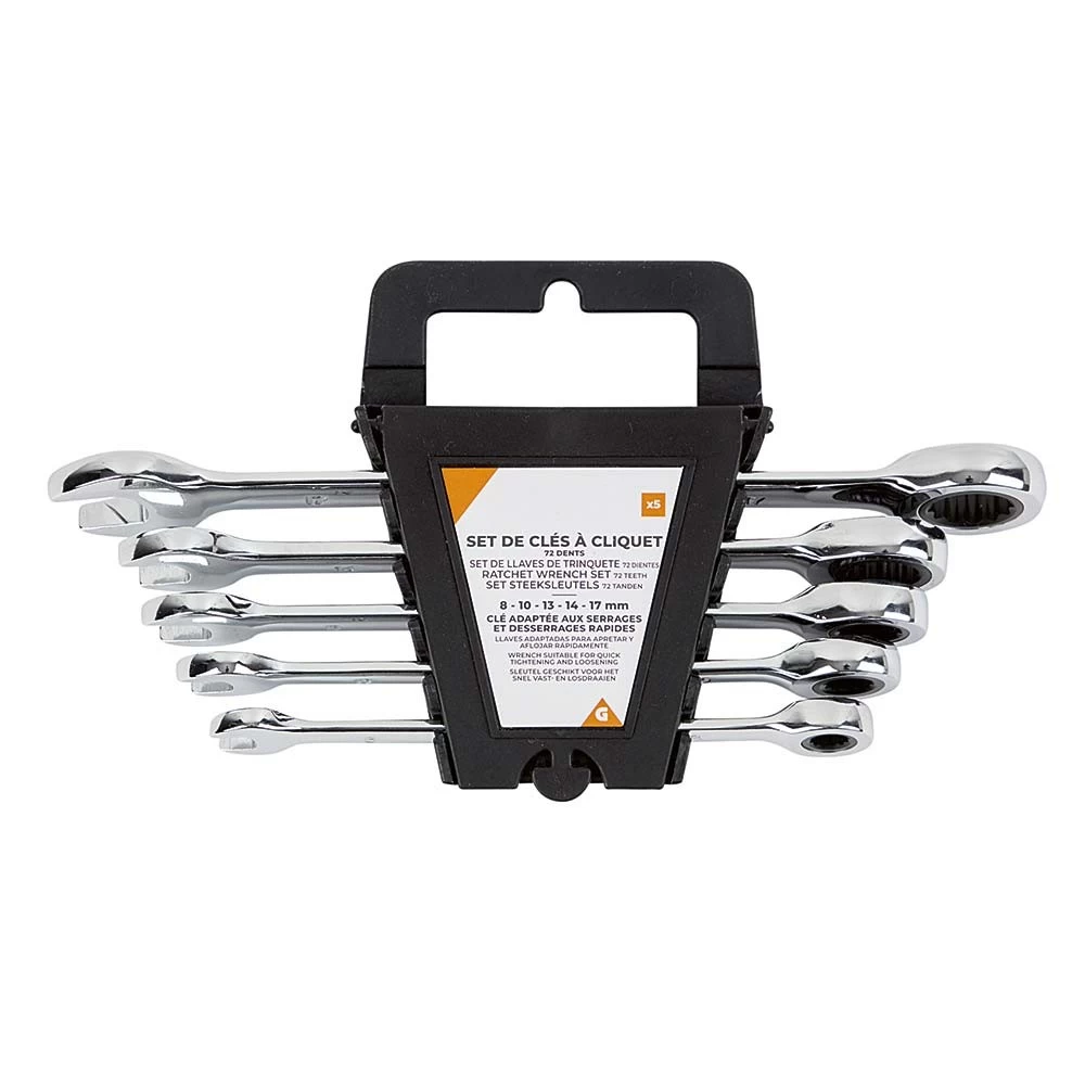 Set Clé à Cliquet 72 Dents X5 2 Set Clé à Cliquet 72 Dents X5 – Image 2