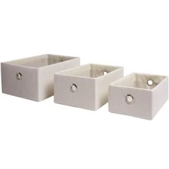 Panière Déco Encastrable Blanche X3 -Vous ne pouvez pas battre les meubles. 552492