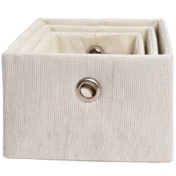 Panière Déco Encastrable Blanche X3 -Vous ne pouvez pas battre les meubles. 552492 morePictures 01