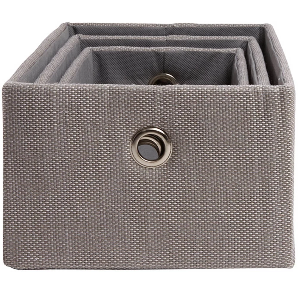 Panière Déco Encastrable Grise X3 4 Panière Déco Encastrable Grise X3 – Image 4