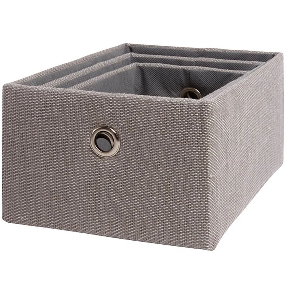 Panière Déco Encastrable Grise X3 3 Panière Déco Encastrable Grise X3 – Image 3