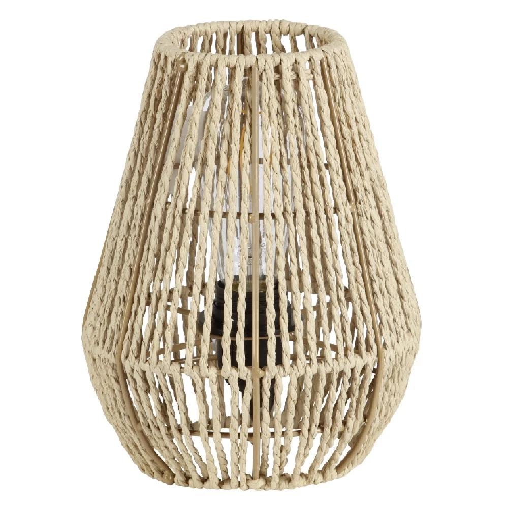Lampe De Chevet Avec Abat Jour En Cordage Imitation Jute Naturel 2 Lampe De Chevet Avec Abat Jour En Cordage Imitation Jute Naturel – Image 2