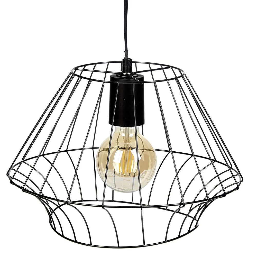 Suspension Filaire Métal Noir 1 Suspension Filaire Métal Noir