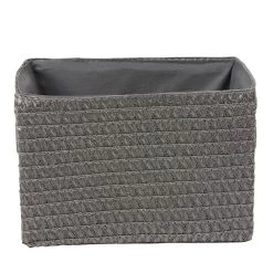 Panière De Rangement Grise Effet Tressé X3 -Vous ne pouvez pas battre les meubles. 554839 morePictures 03
