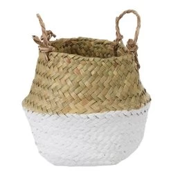 Panière Tressée Jonc De Mer Bicolore Blanc Naturel 6 Panière Tressée Jonc De Mer Bicolore Blanc Naturel -Vous ne pouvez pas battre les meubles. 554842