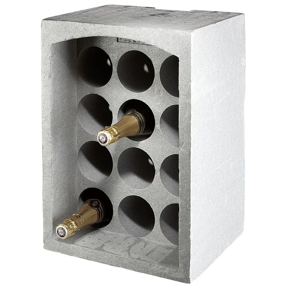 Range-bouteilles 12 Emplacements Gris 2 Range-bouteilles 12 Emplacements Gris – Image 2