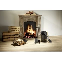 Set Cheminée 4 Accessoires Pelle Balayette Pince Tisonnier Métal 5 Set Cheminée 4 Accessoires Pelle Balayette Pince Tisonnier Métal -Vous ne pouvez pas battre les meubles. 556076 morePictures 2