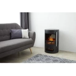 Poêle Soufflant 2en1 Homday Déco Effet Flamme