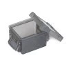 Mini Boîte En Plastique Gris Fermeture Clips 0,30L X3