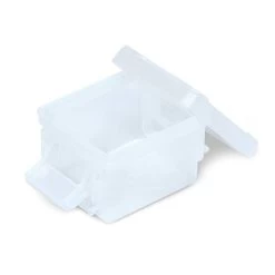 Mini Boîte En Plastique Transparent Fermeture Clips 0,30L X3