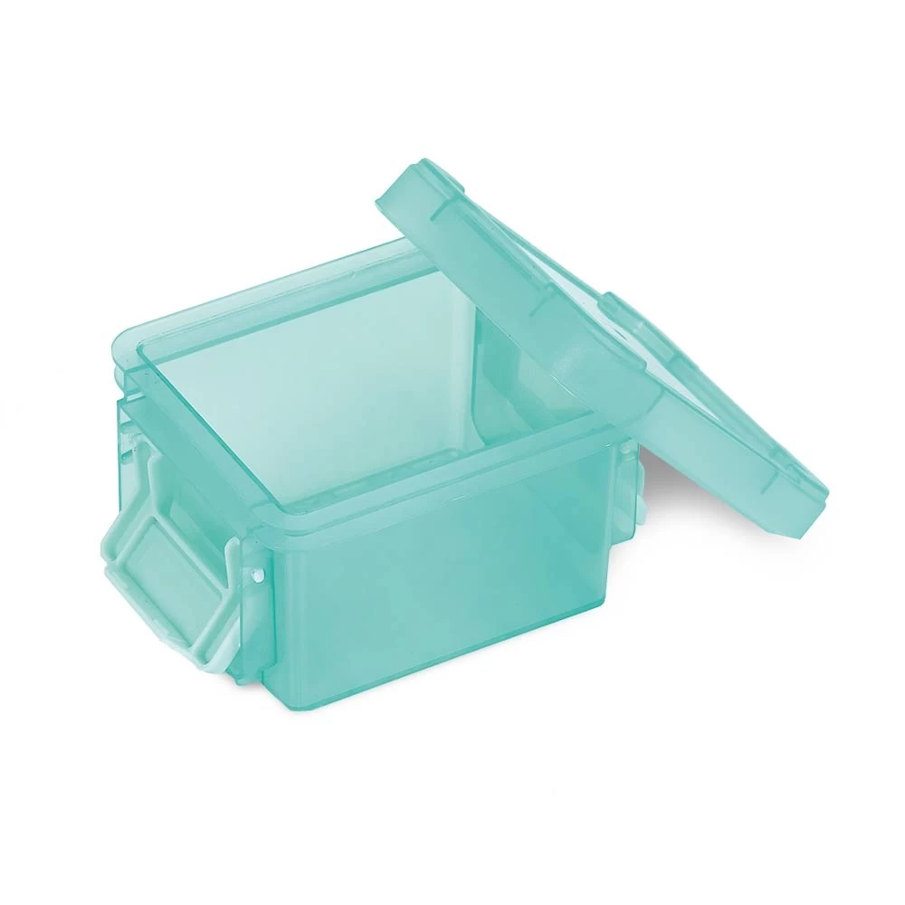 Mini Boîte En Plastique Vert Fermeture Clips 0,30L X3 2 Mini Boîte En Plastique Vert Fermeture Clips 0,30L X3 – Image 2