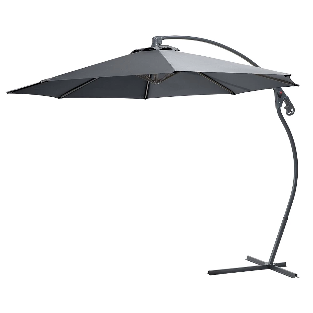 Parasol Déporté IBIZA Gris Anthracite 4 Parasol Déporté IBIZA Gris Anthracite – Image 4