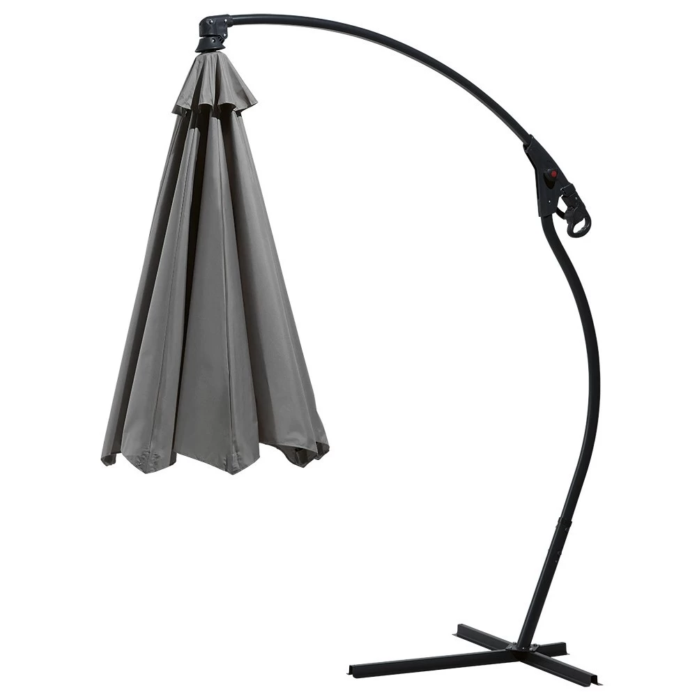 Parasol Déporté IBIZA Gris Anthracite 6 Parasol Déporté IBIZA Gris Anthracite – Image 6