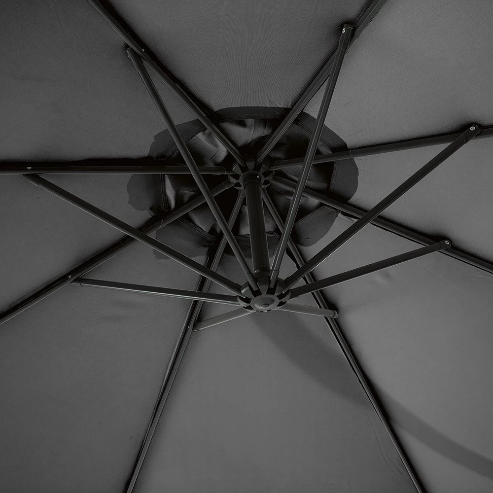 Parasol Déporté IBIZA Gris Anthracite 5 Parasol Déporté IBIZA Gris Anthracite – Image 5
