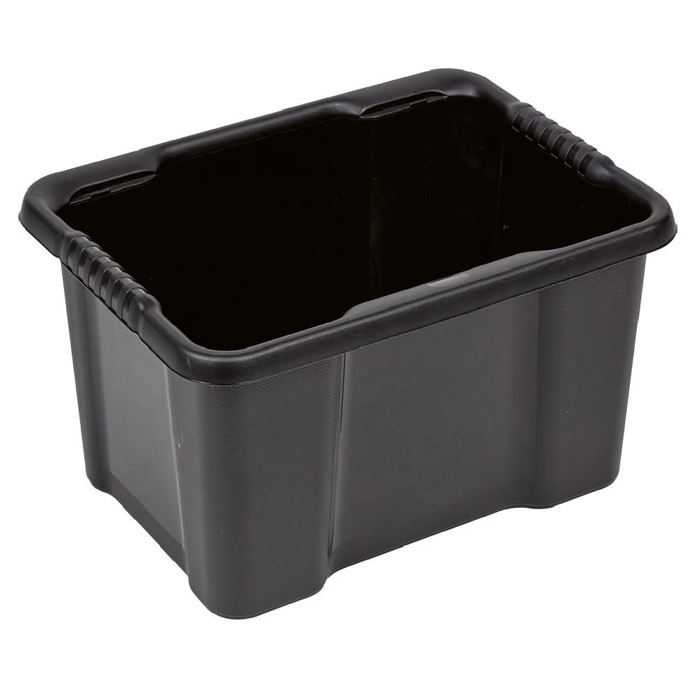 Bac Plastique Recyclé Noir 16L 1 Bac Plastique Recyclé Noir 16L